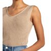 S.Oliver Black Label Stricktop Mit Glitzergarn beige