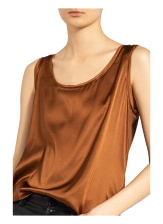 S.Oliver Black Label Top Im Materialmix braun