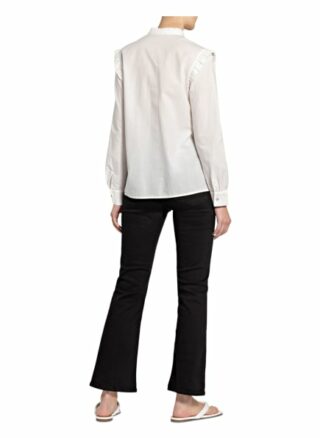 S.Oliver Red Bluse Mit Rüschenbesatz weiss