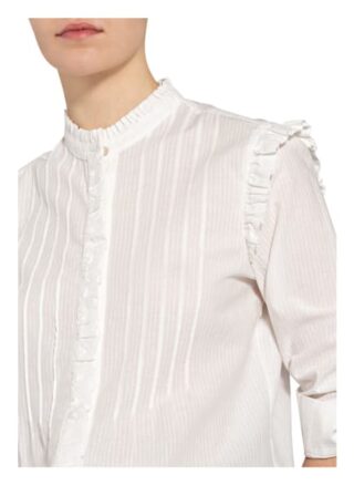 S.Oliver Red Bluse Mit Rüschenbesatz weiss