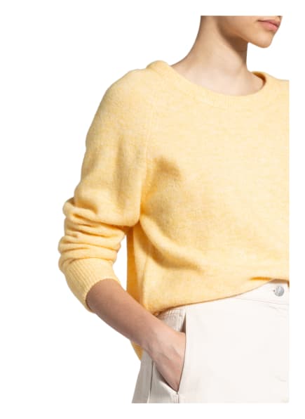 Samsøe Samsøe Pullover Mit Alpaka gelb Samsøe Samsøe Pullover Mit Alpaka gelb