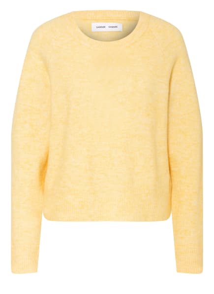 Samsøe Samsøe Pullover Mit Alpaka gelb Samsøe Samsøe Pullover Mit Alpaka gelb
