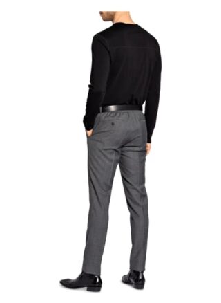 Sandro Anzughose Slim Fit grau