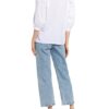 Sandro Bluse Mit Spitzenbesatz weiss