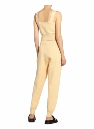 Sandro Cropped-Stricktop gelb