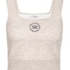 Sandro Cropped-Stricktop grau