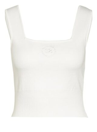 Sandro Cropped-Stricktop weiss