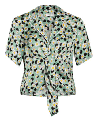 Sandro Jacquard-Bluse gruen