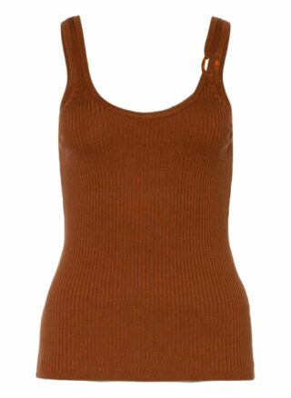 Sandro Jersey-Top braun