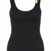 Sandro Jersey-Top schwarz