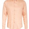 Sandro Leinenhemd Classic Fit orange
