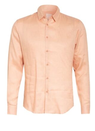 Sandro Leinenhemd Classic Fit orange