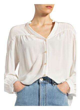 sandro Seidenbluse Damen, Weiß