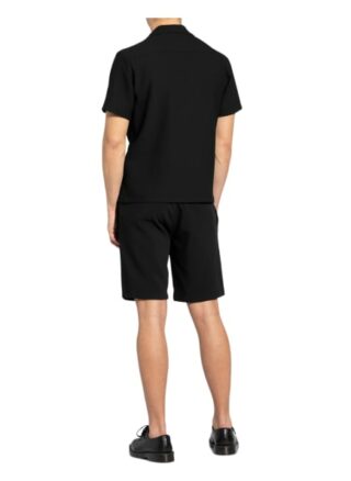Sandro Strick-Resorthemd Slim Fit schwarz
