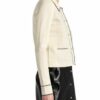 Sandro Strickjacke Mit Perlenbesatz beige