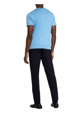 Sandro T-Shirt Aus Leinen blau