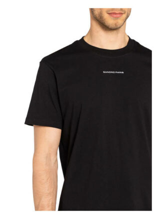 sandro T-Shirt Herren, Schwarz