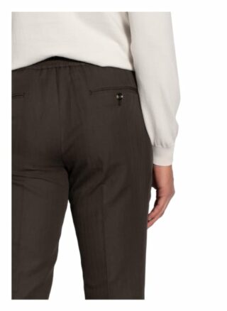Sartoria Latorre Hose Im Jogging-Stil Slim Fit Mit Leinen braun