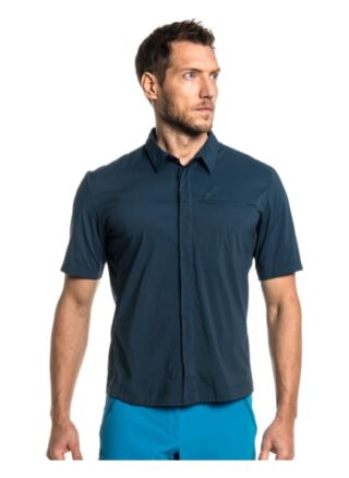 Schöffel Hohe Reuth M Casual-Hemd Herren, Blau