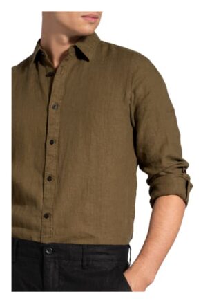 Scotch & Soda Leinenhemd Regular Fit gruen