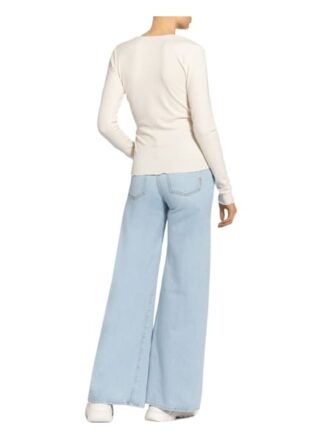 Scotch & Soda Longsleeve In Wickeloptik weiss