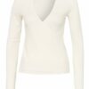 Scotch & Soda Longsleeve In Wickeloptik weiss