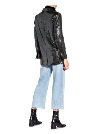 Second Female Blazer Fontaine Mit Paillettenbesatz silber
