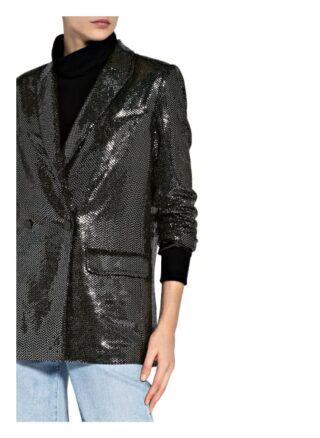 Second Female Blazer Fontaine Mit Paillettenbesatz silber