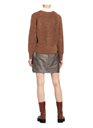 Second Female Strickjacke Brook Mit Mohair braun