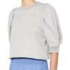 Second Female Sweatshirt Dawni Mit 3/4-Arm grau