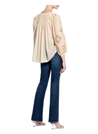 See By Chloé Blusenshirt Mit 3/4-Arm Und Lochstickerei beige
