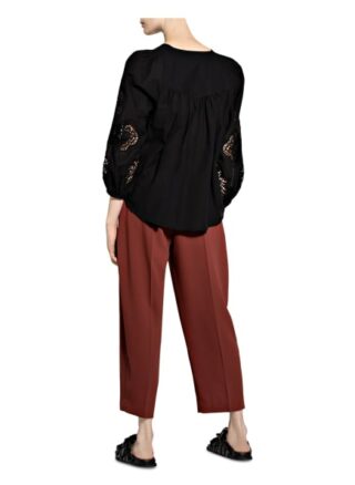 See By Chloé Blusenshirt Mit 3/4-Arm Und Lochstickerei schwarz