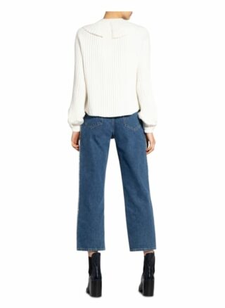 See By Chloé Plissee-Pullover weiss