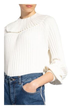 See By Chloé Plissee-Pullover weiss