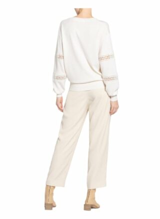 See By Chloé Pullover Mit Lochspitze weiss