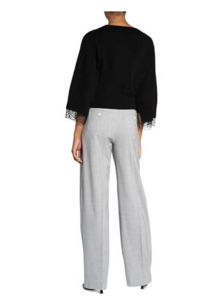 See By Chloé Pullover Mit Spitzenbesatz schwarz