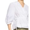 See By Chloé Wickelbluse Mit Lochstickerei weiss