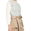Self-Portrait Pullover Mit Spitzeneinsatz gruen