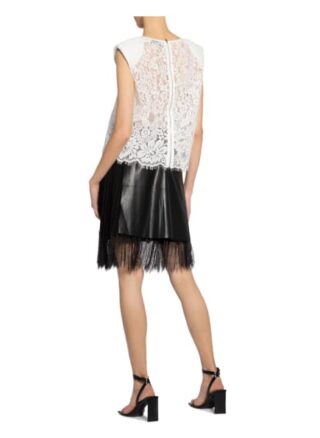 Self-Portrait Spitzenshirt weiss