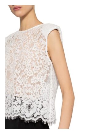 Self-Portrait Spitzenshirt weiss