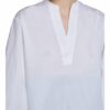 Set Bluse Aus Leichter Cotton Popline Qualität gruen