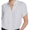 Set Bluse Kurzarm weiss