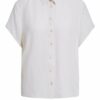 Set Bluse Kurzarm weiss