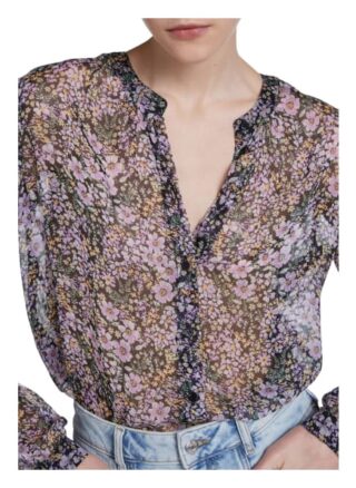 Set Bluse Maia Mit Blumenprint grau