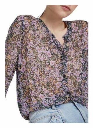 Set Bluse Maia Mit Blumenprint grau