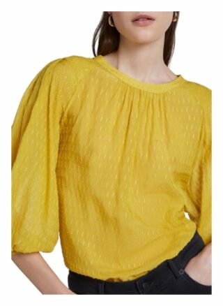 Set Bluse Mit Ballonärmeln gelb