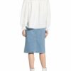 Set Bluse Mit Rüschenbesatz weiss