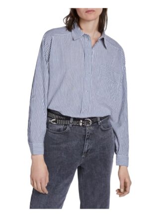 Set Bluse Mit Sportlichen Streifen blau