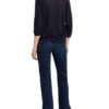 Set Leinenpullover Mit 3/4-Arm blau