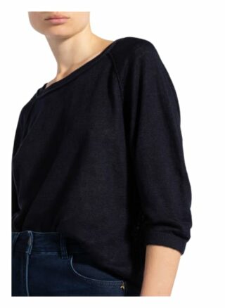 Set Leinenpullover Mit 3/4-Arm blau